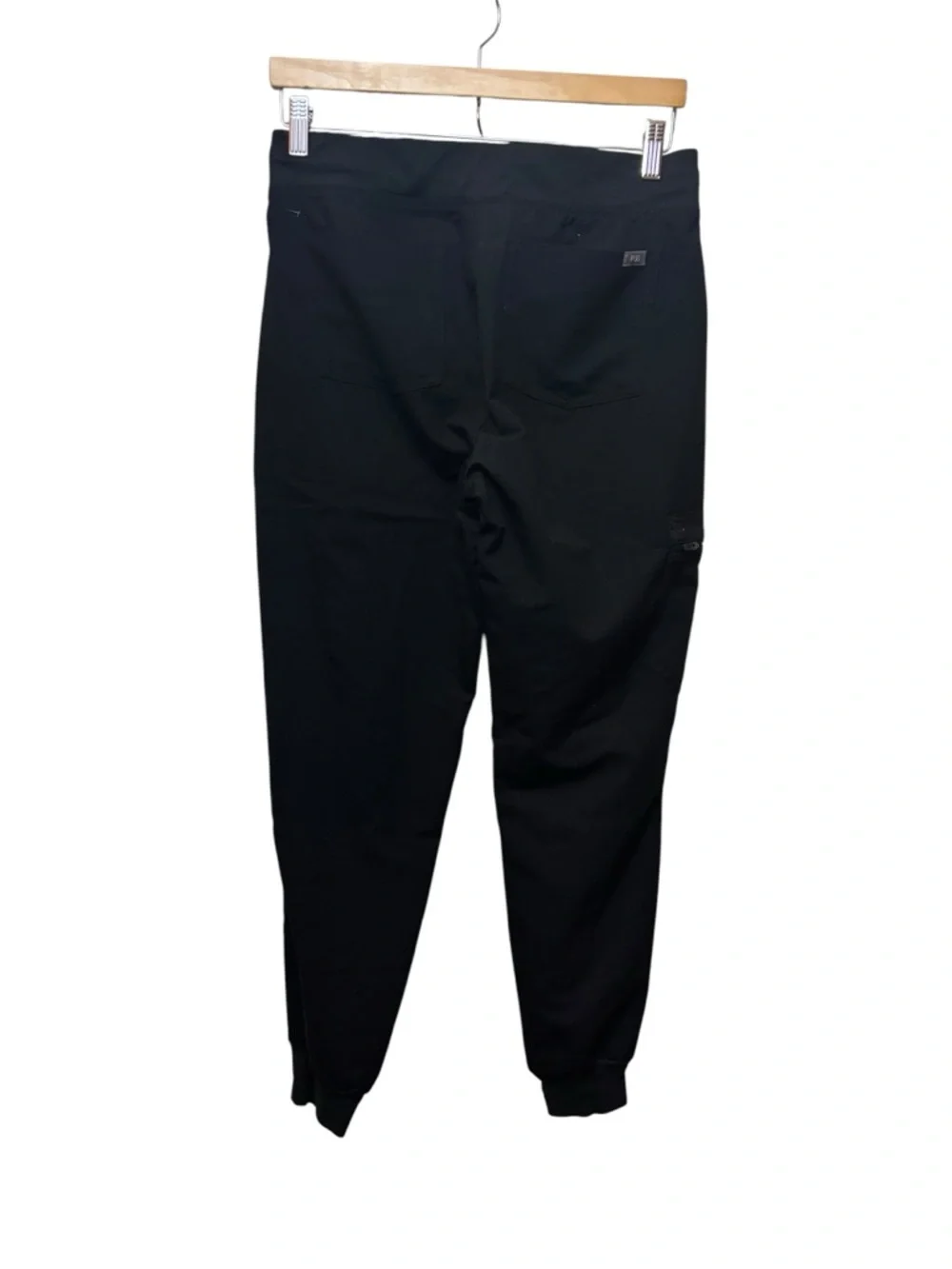 Figs | Black Drawstring Jogger Pants scrub small